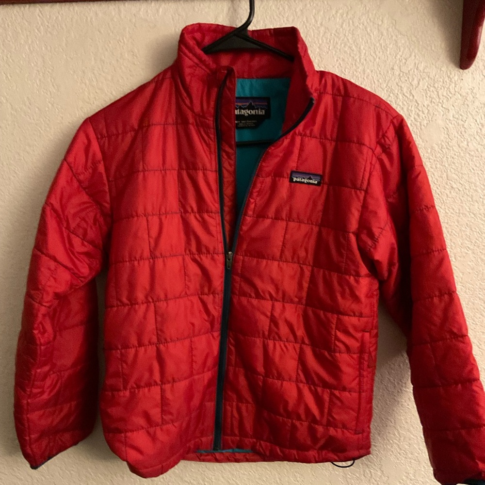 Youth Patagonia Red Puffer Jacket